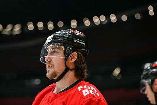 Раскатка «Авангарда» перед матчем с минским «Динамо»