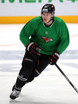 Раскатка «Авангарда» перед матчем с «Витязем»