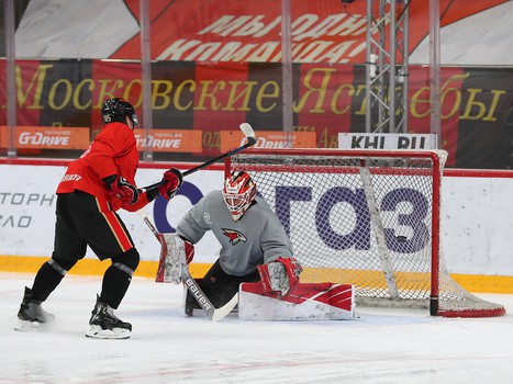 Раскатка «Авангарда» перед матчем с «Барысом»