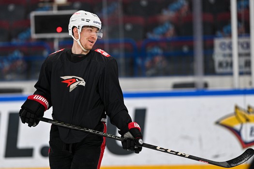 Раскатка «Авангарда» перед четвёртым матчем серии с «Металлургом» в Магнитогорске