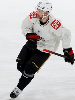 Раскатка «Авангарда» перед матчем в Череповце