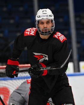 Раскатка «Авангарда» перед матчем в Минске