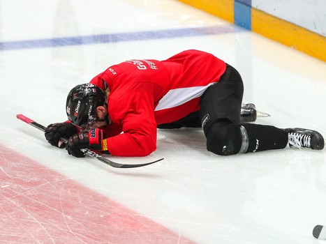 Раскатка «Авангарда» перед матчем с ХК «Сочи»