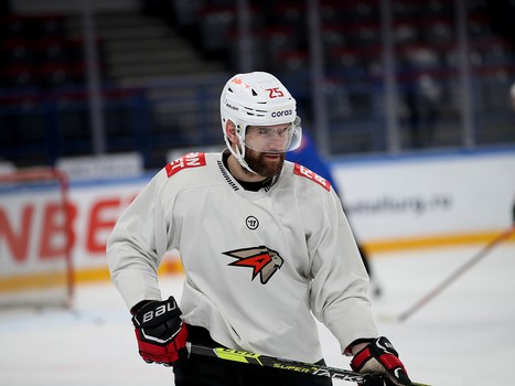 Тренировка «Авангарда» перед четвёртым матчем серии с «Металлургом»