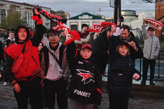 Фан-зона «Авангарда» на Пешеходном Любинском