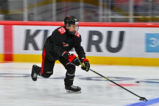 Раскатка «Авангарда» перед матчем с «Металлургом»