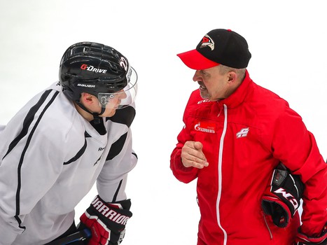 Раскатка «Авангарда» перед матчем со «Слованом»