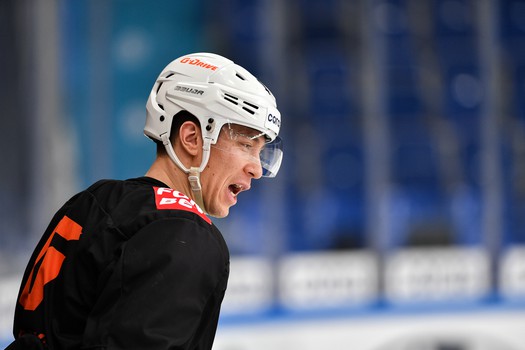 Тренировка «Авангарда» перед матчем в Нижнекамске