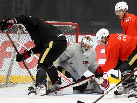 Тренировка «Авангарда» перед выездом