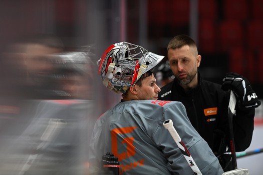 Раскатка «Авангарда» перед матчем с «Металлургом»