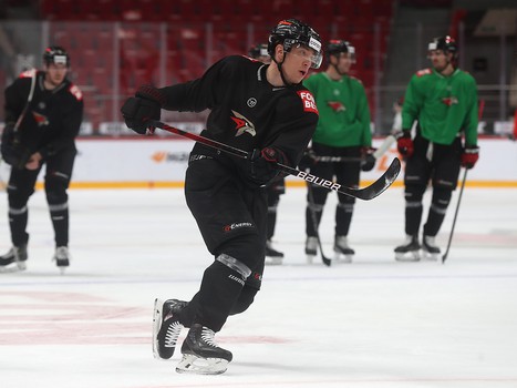 Раскатка «Авангарда» перед матчем с «Йокеритом»