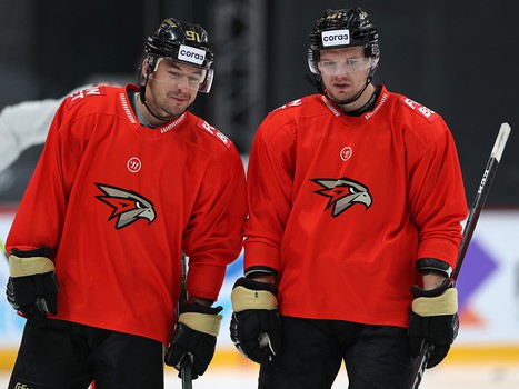 Раскатка «Авангарда» перед матчем с «Адмиралом»