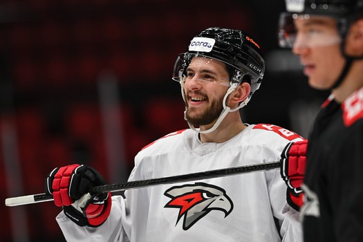 Тренировка «Авангарда» перед матчем с «Металлургом»