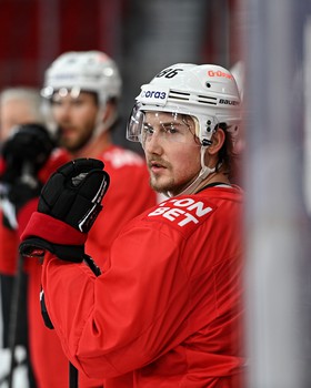 Тренировка «Авангарда» перед матчем в Екатеринбурге