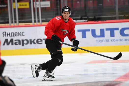 Раскатка «Авангарда» перед матчем с «Салаватом Юлаевым»