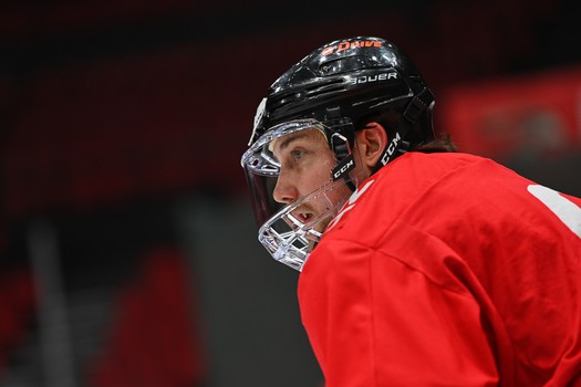 Тренировка «Авангарда» перед матчем с «Трактором»