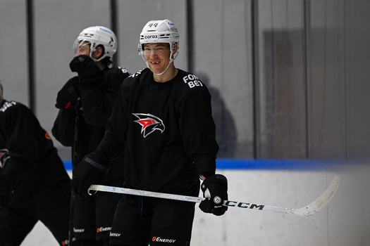 Тренировка «Авангарда» в Хоккейной Академии