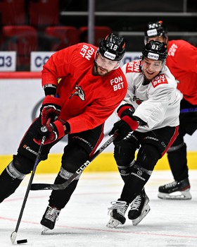 Раскатка «Авангарда» перед матчем с «Амуром»