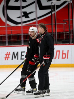 Тренировка «Авангарда» перед выездом