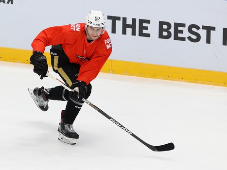 Раскатка «Авангарда» перед матчем в Нижнем Новгороде