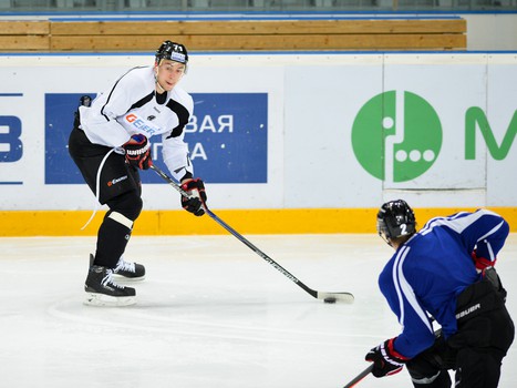 Раскатка "Авангарда" перед домашним матчем с "Сибирью"