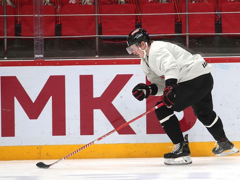 Раскатка «Авангарда» перед матчем с «Автомобилистом»