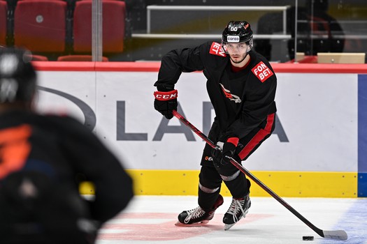 Раскатка «Авангарда» перед матчем с «Нефтехимиком»