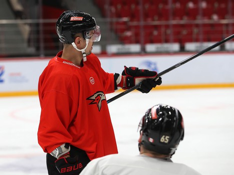 Раскатка «Авангарда» перед матчем с «Трактором»