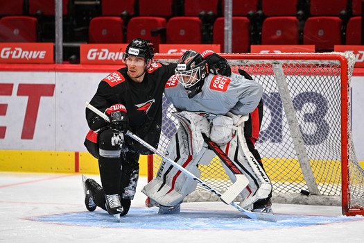 Раскатка «Авангарда» перед вторым матчем серии с «Локомотивом»