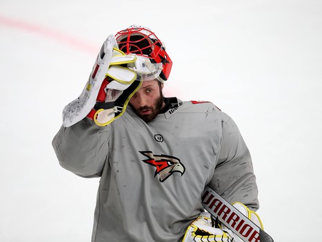 Тренировка «Авангарда» перед стартом финала Кубка Гагарина