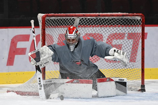 Раскатка «Авангарда» перед матчем с «Барысом»