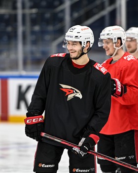 Раскатка «Авангарда» перед третьим матчем серии с «Сибирью» в Новосибирске