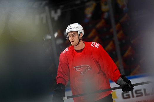 Раскатка «Авангарда» перед матчем в Магнитогорске