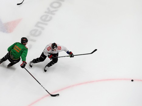 Тренировка «Авангарда» во время паузы в чемпионате