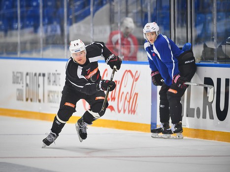Раскатка "Авангарда" перед выездным матчем с ХК "Сочи"