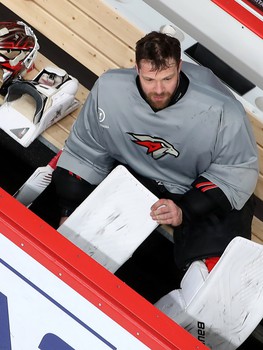 Раскатка «Авангарда» перед матчем с «Барысом»