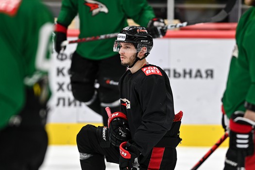 Раскатка «Авангарда» перед матчем с «Нефтехимиком»