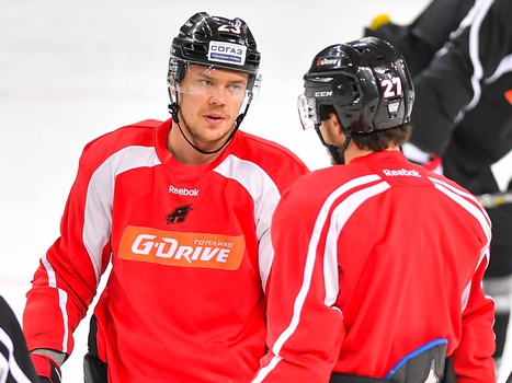 Раскатка "Авангарда" перед матчем с "Куньлунь Ред Стар"