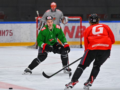 Тренировка «Авангарда» перед турниром Пучкова