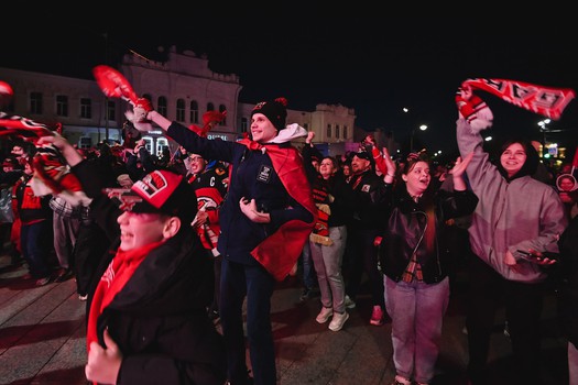 Фан-зона «Авангарда» на Пешеходном Любинском