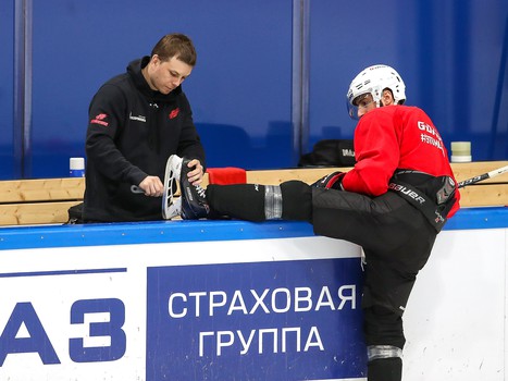 Раскатка «Авангарда» в Уфе перед четвертым матчем серии с «Салаватом Юлаевым»