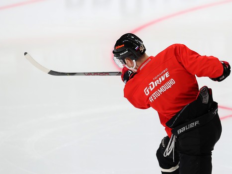 Раскатка «Авангарда» перед матчем с «Сибирью»