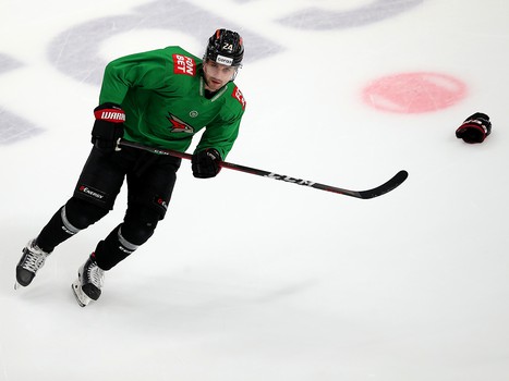 Раскатка «Авангарда» перед матчем с «Металлургом»