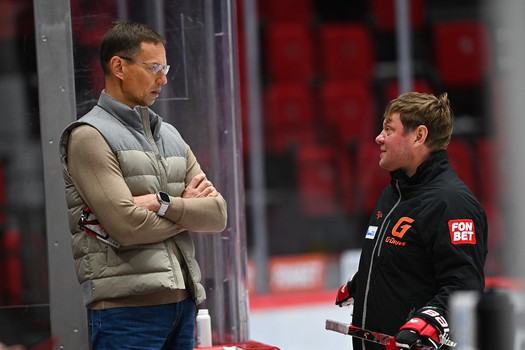 Раскатка «Авангарда» перед матчем с «Локомотивом»