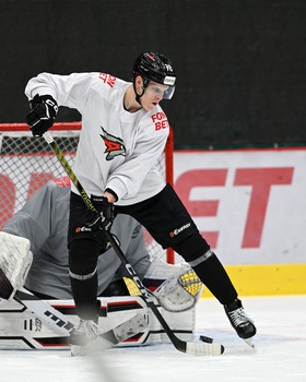 Раскатка «Авангарда» перед матчем с минским «Динамо»