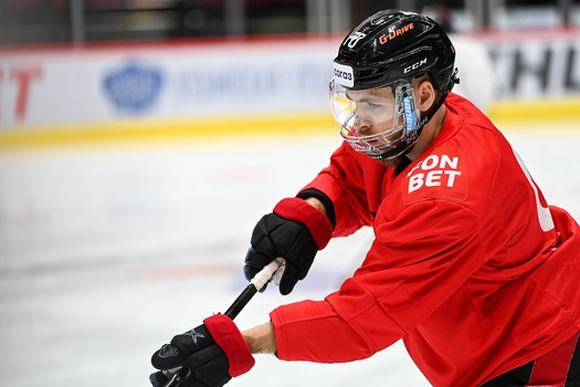 Раскатка «Авангарда» перед матчем с «Нефтехимиком»