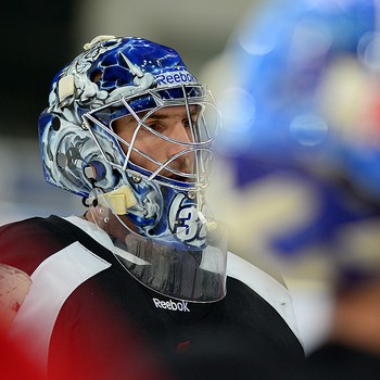 Раскатка "Авангарда" перед матчем с "Витязем" 10 октября 2013