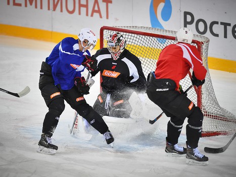 Раскатка "Авангарда" перед выездным матчем с "Югрой"