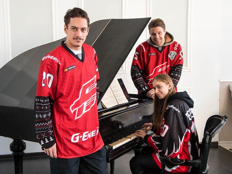 Новогоднее чудо: фотосессия с игроками