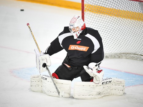 Раскатка "Авангарда" перед матчем с "Локомотивом"